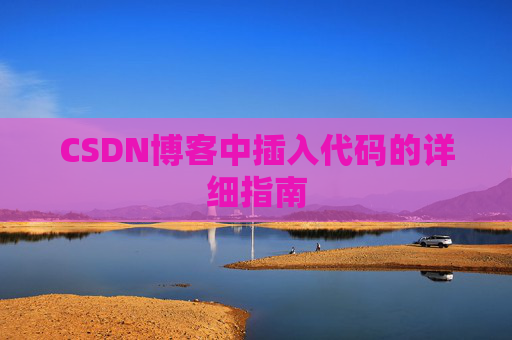 CSDN博客中插入代码的详细指南